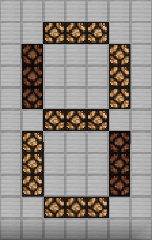 Compact Digital Display Minecraft Map