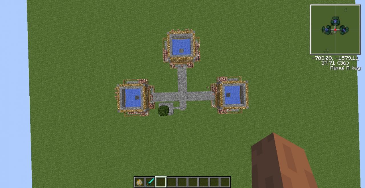 High Output Iron Golem Farm Minecraft Map