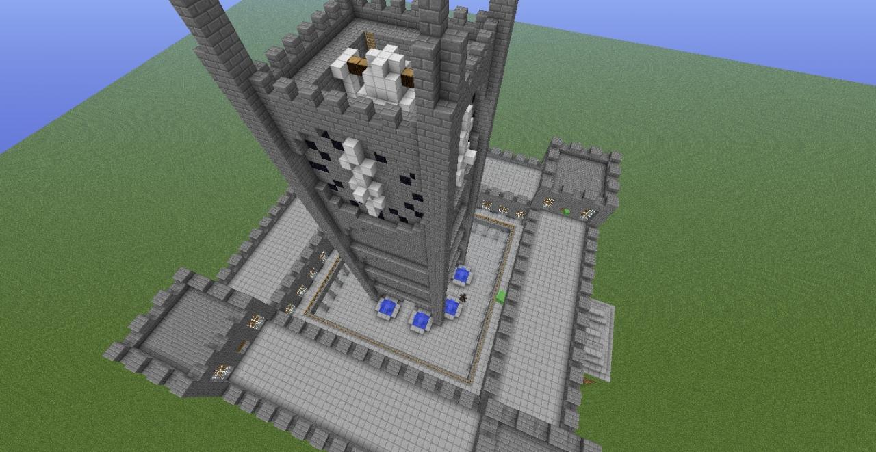 A Library and clock tower Minecraft Map