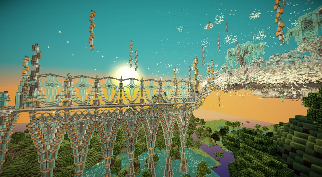 Floating City and Garden of Eden [In Progress] Minecraft Map