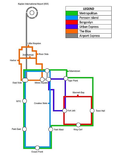 New Port Notch METRO map