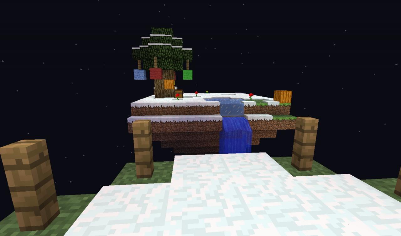Winter in Skyblock (survival) Minecraft Map