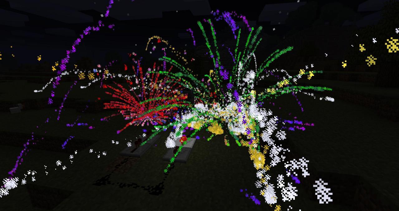 Minecraft 1.4.6 Fireworks Display Minecraft Blog