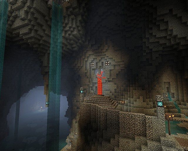 Underground castle The dead earths last survivors Minecraft Map