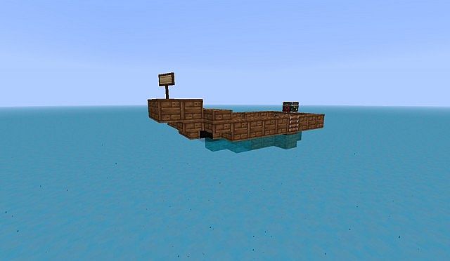 Survival On A Lifeboat Version 1 3 Minecraft Map