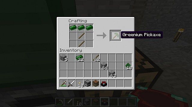 Basic recipes just like vanilla gear