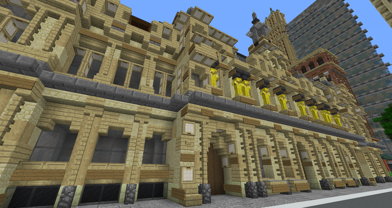 Hôtel de ville de Paris Minecraft Map, image size:1280x678