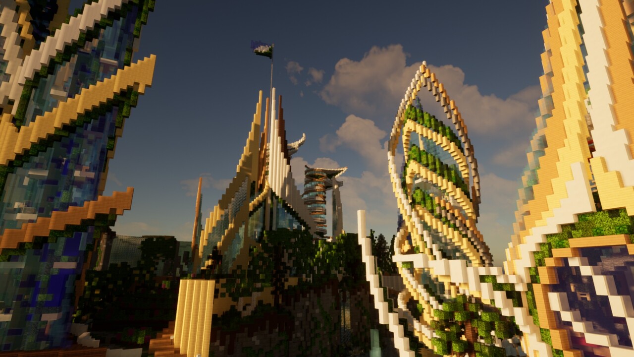 Ender An Ecological Futuristic City (Download) Minecraft Map