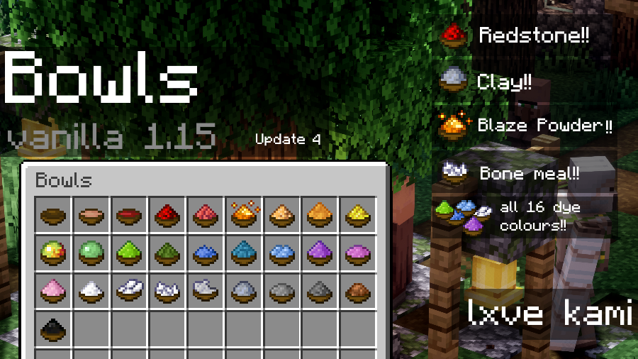 Bowls 1.15 (UPDATE 4 OUT NOW!!) Minecraft Texture Pack