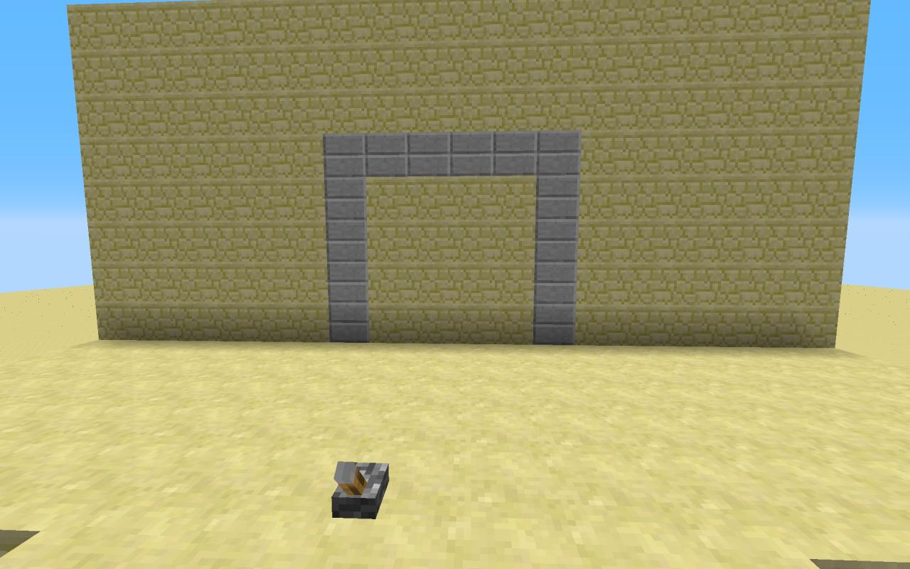 4x4 Flush Redstone Door Minecraft Map