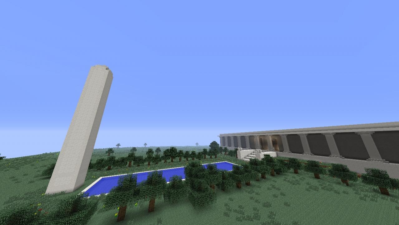 [BUILD] Lincoln Memorial and Washington Monument Minecraft Map