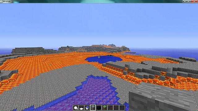 Troll biome with a lava sea