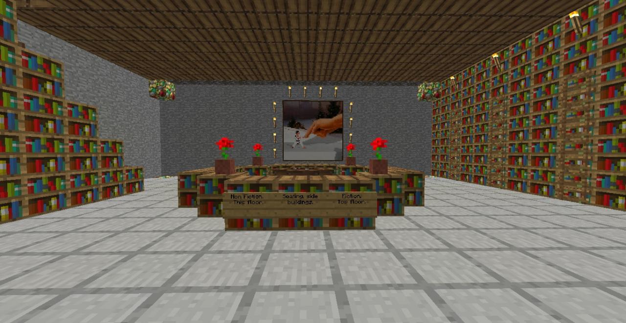 Library. Minecraft Map