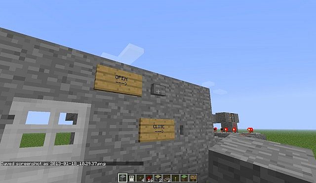 Open&Close Buttons Door Minecraft Map