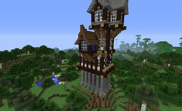 Steampunk house Minecraft Map