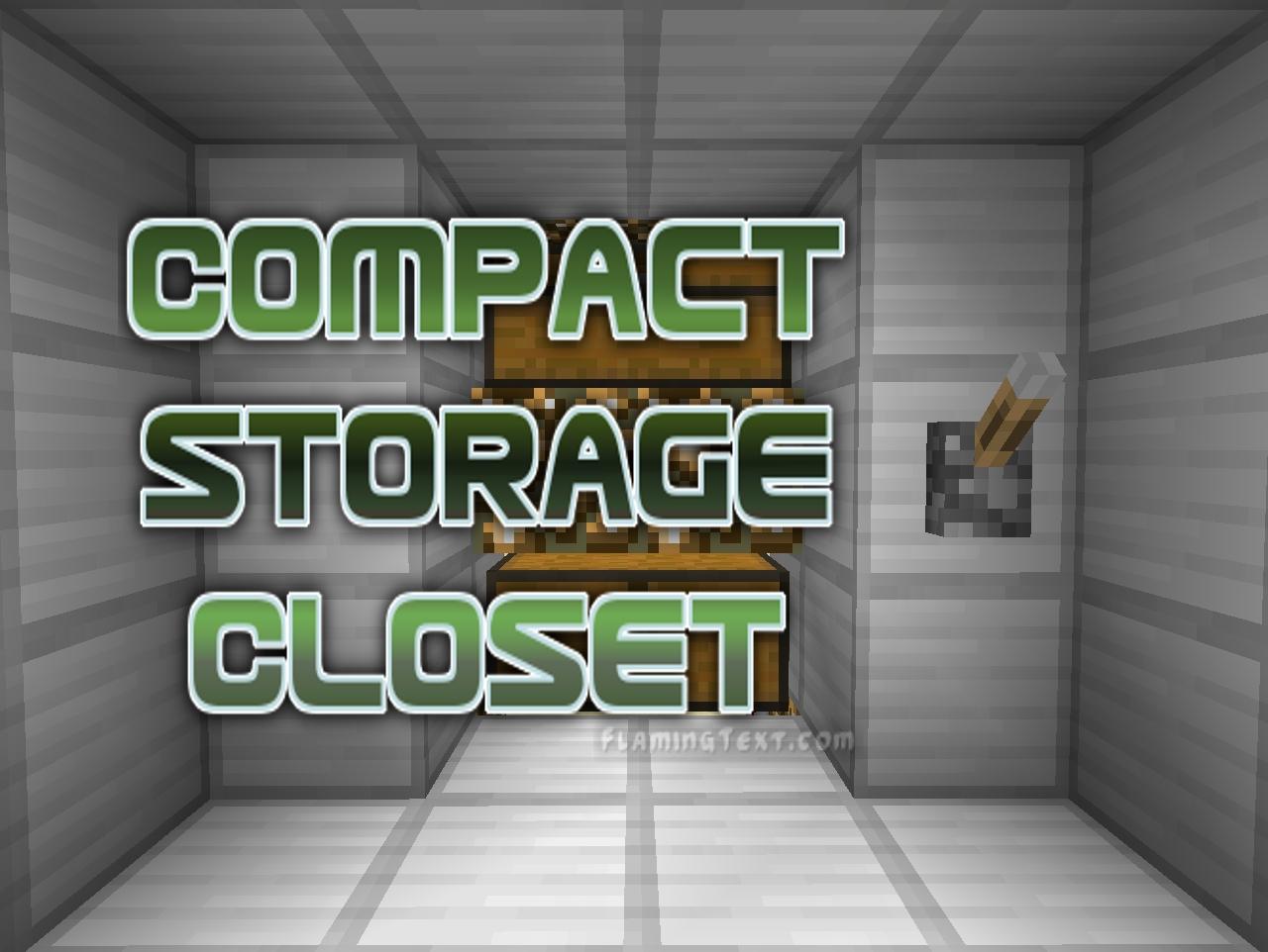 Compact Storage Closet with Tutorial! Minecraft Map