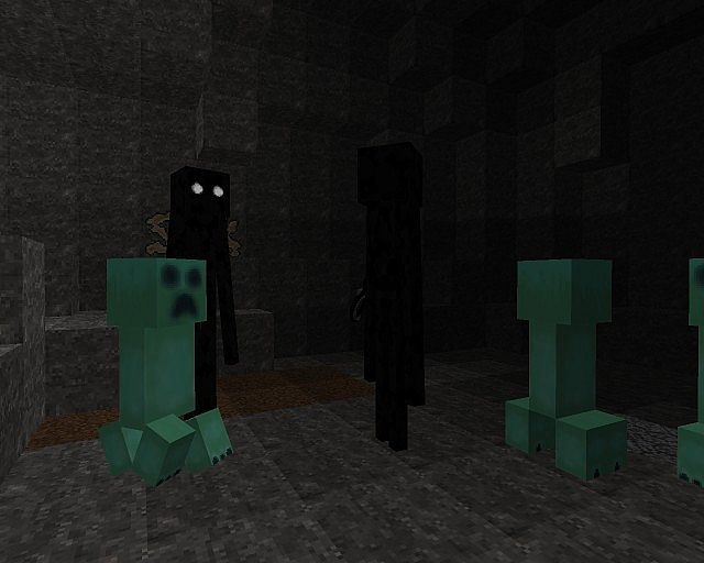 A bit of mobs mostly creepers