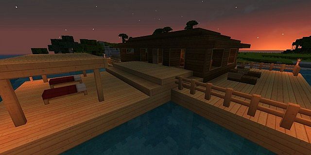 Tropical Beach House 'Getaway' Minecraft Project