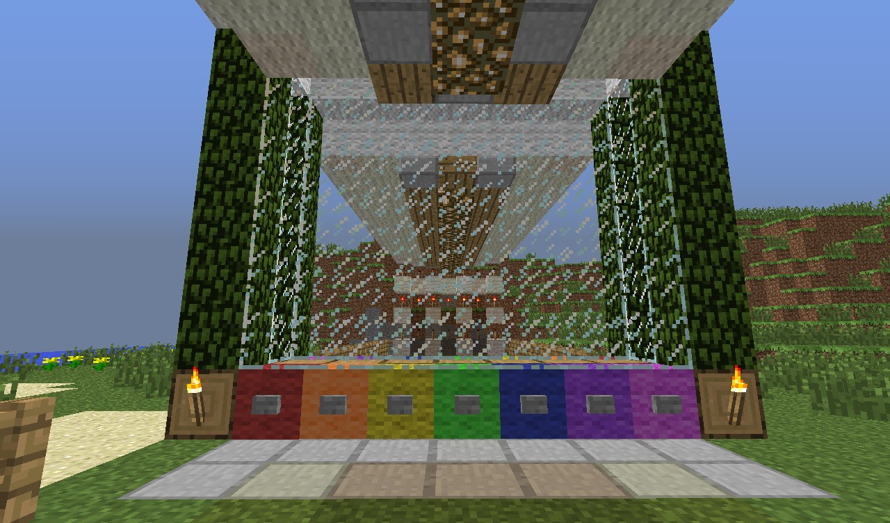 4 in a row Piston Powered Minecraft Map