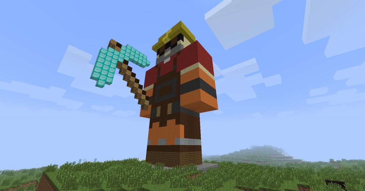 TF2 Engineer Statue Minecraft Map