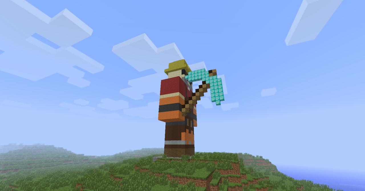 TF2 Engineer Statue Minecraft Map