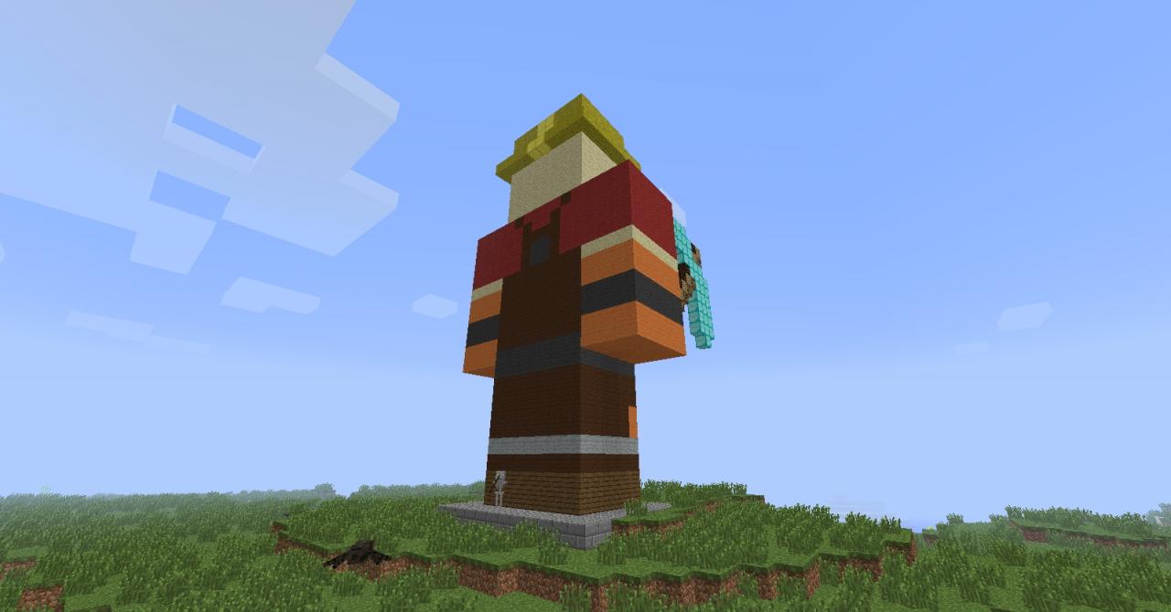 TF2 Engineer Statue Minecraft Map