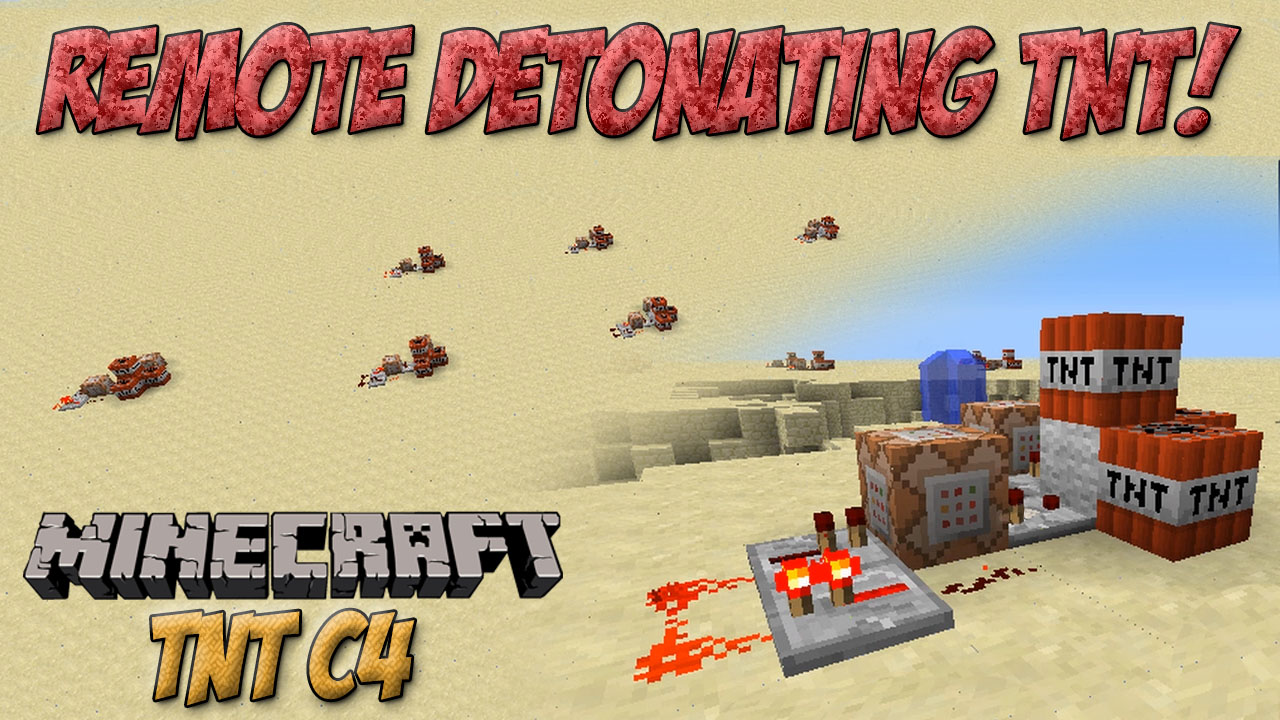 How To Remotely Detonate TNT C4 Tutorial Minecraft Minecraft Map