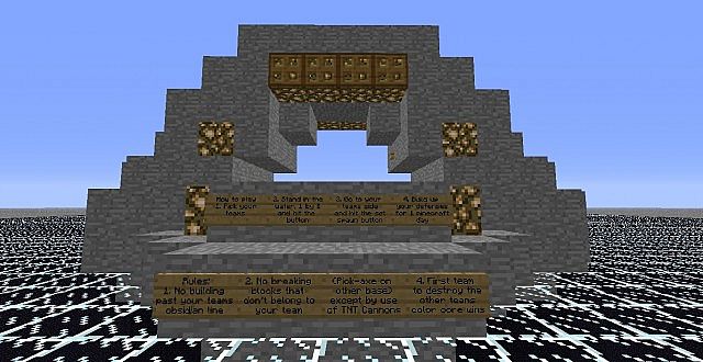 Spawn point and way into the map
