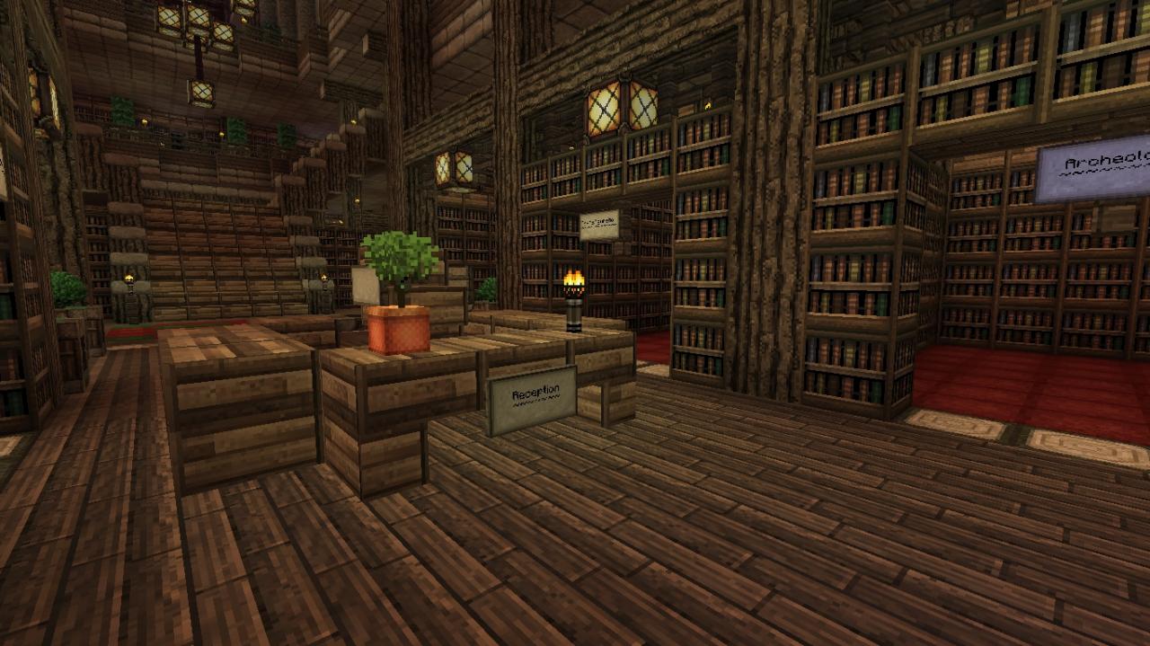 The Great Library Minecraft Map