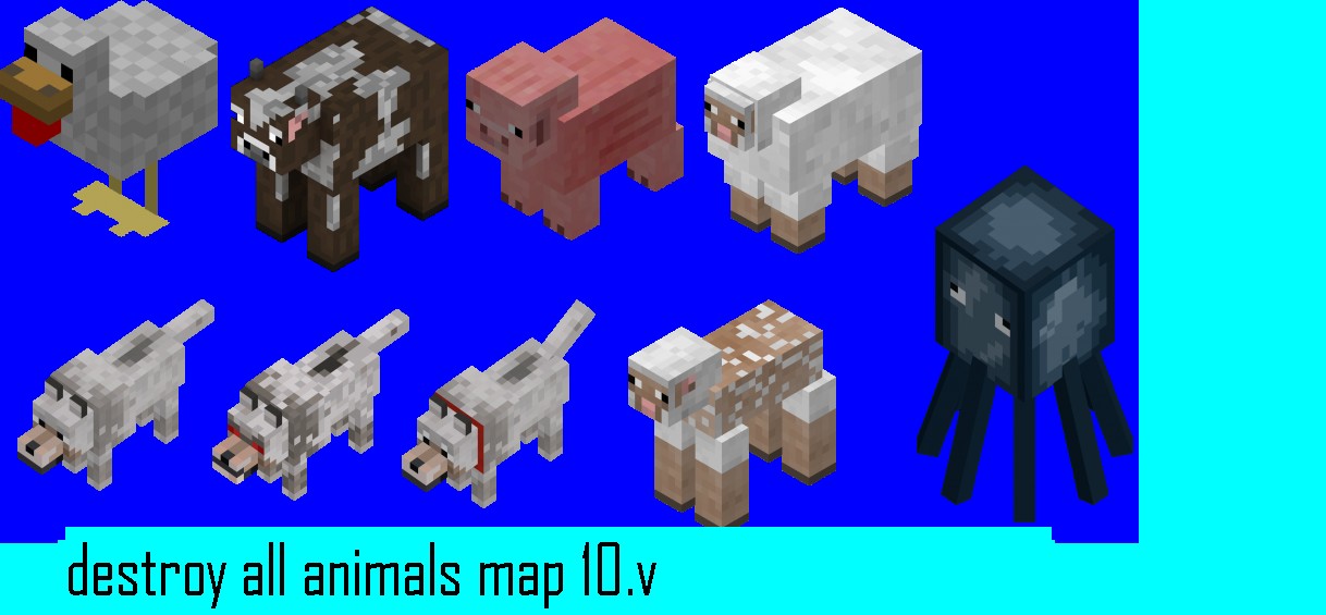 Kill All Animals map Minecraft Map