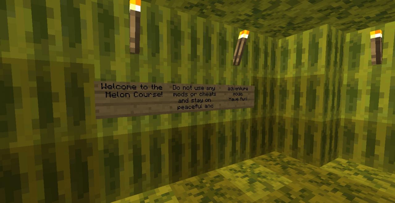 Melon Course Minecraft Map