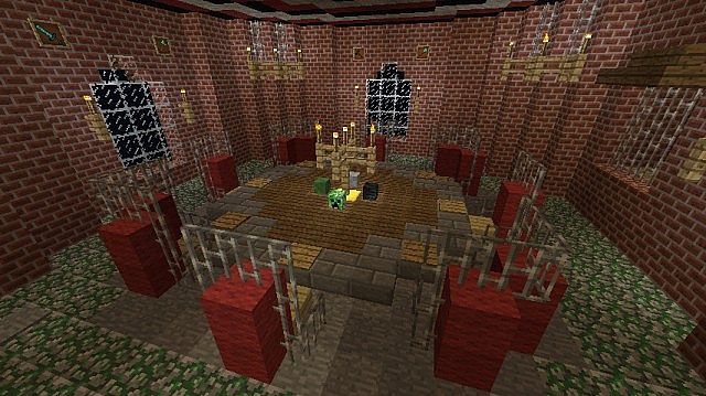 The castle dining room