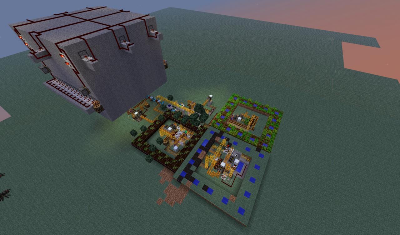 Fully Automatic Dynamite Production Facility Minecraft Map