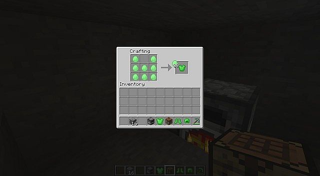 Slimy Chestplate crafting
