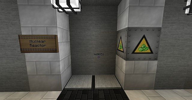 Entrance to the nuclear reactor