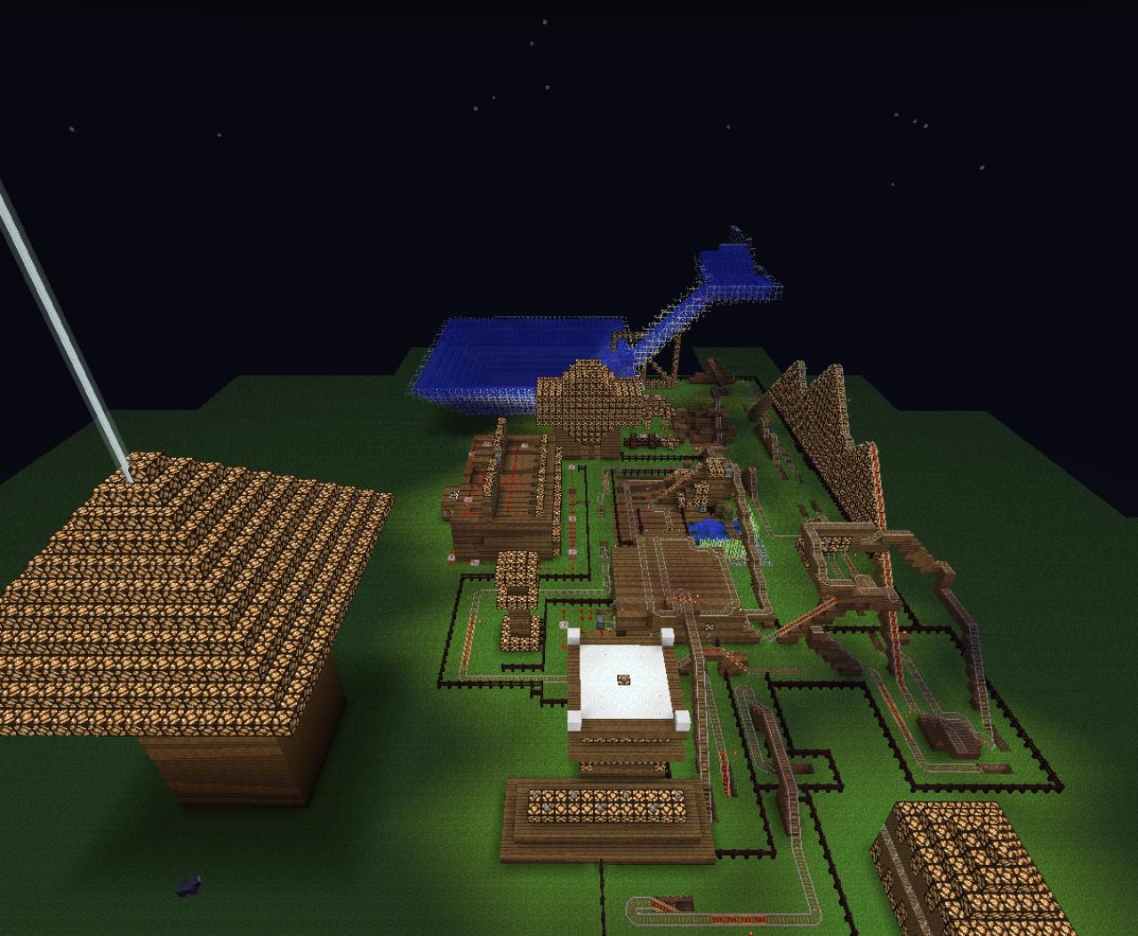 Simple Redstone Land/ Decent Railway Minecraft Map