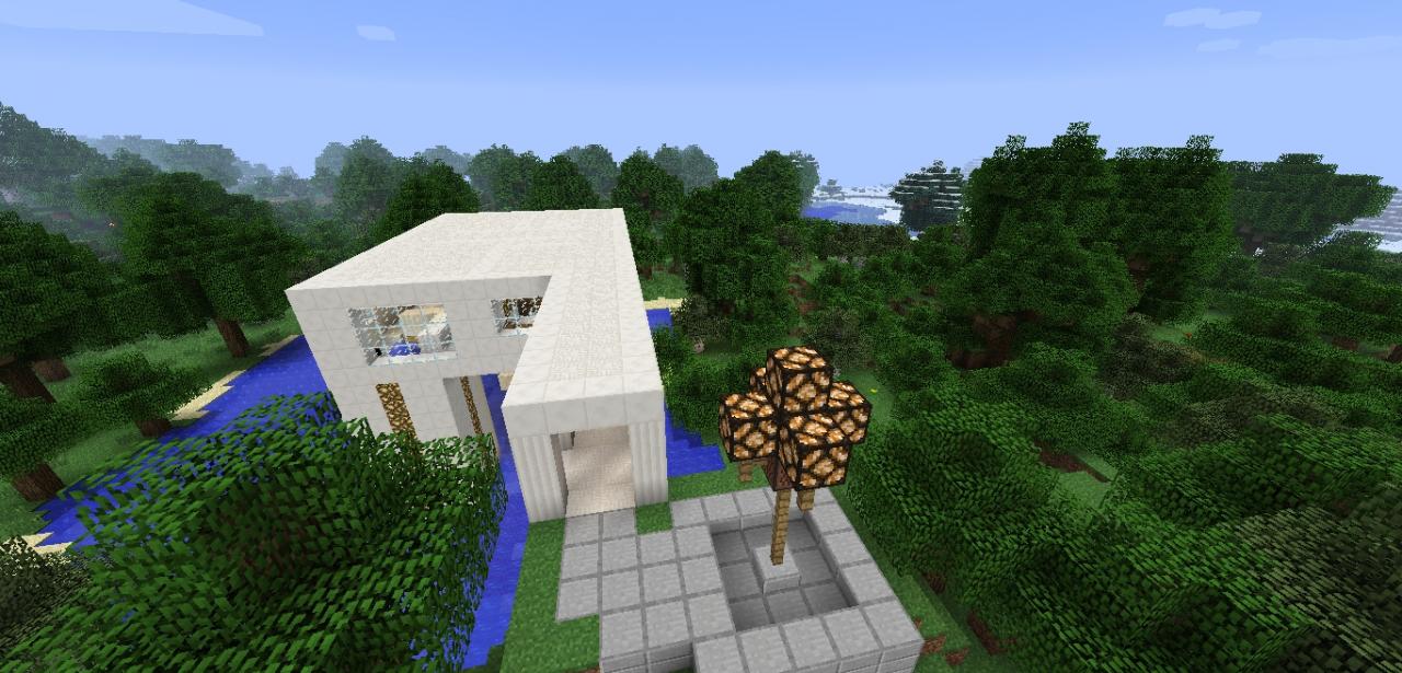 Quartz Modern House Minecraft Map