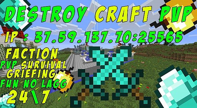 DESTROY CRAFT Minecraft Server