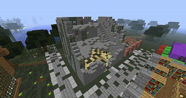 minecraft ruined city map mcpe