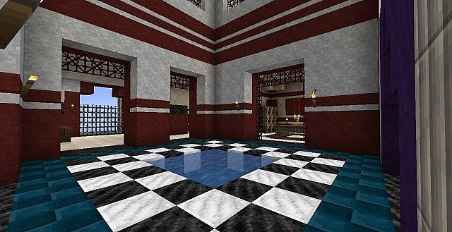 Use decorative wool blocks to design an authentic roman villa