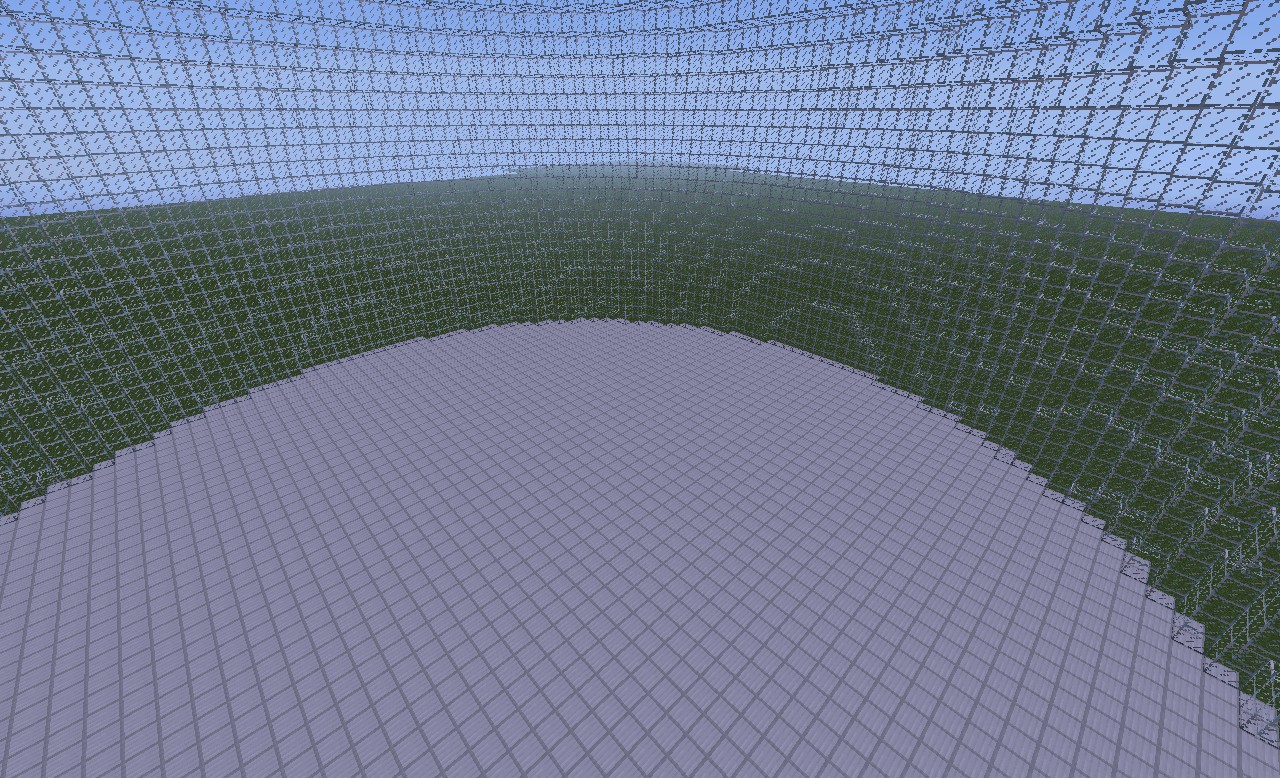 20x20x20 Glass Dome Minecraft Map