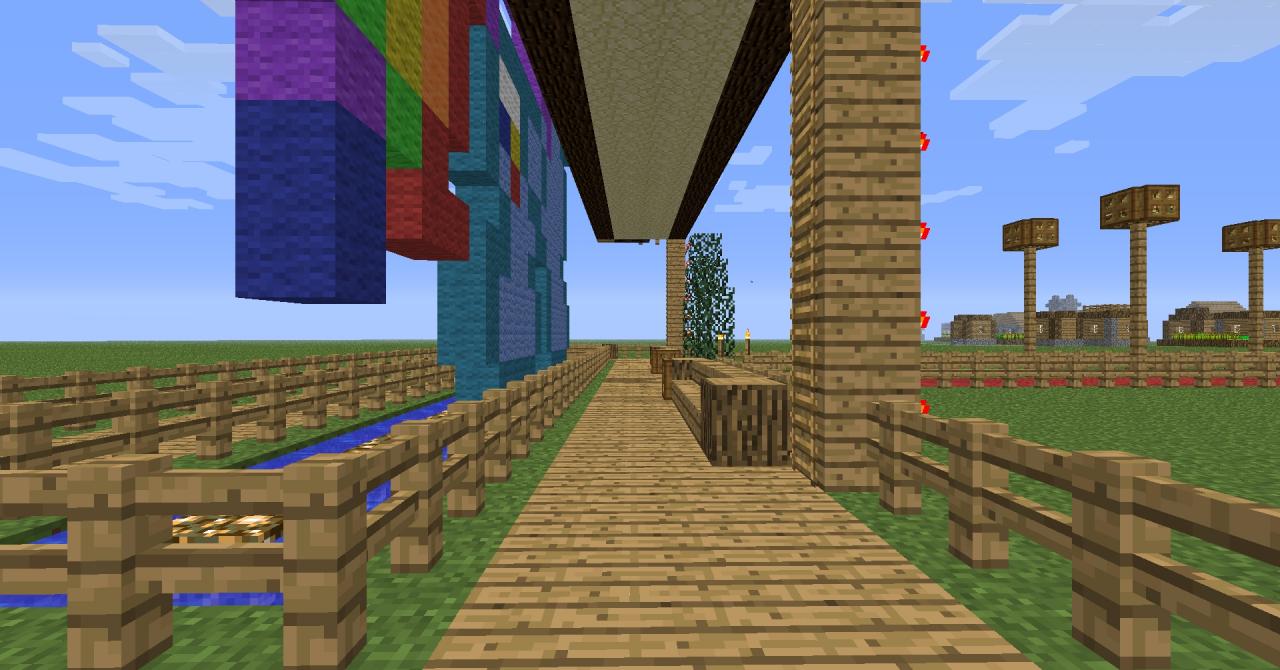 Pixel Art Pony Landmark Minecraft Map