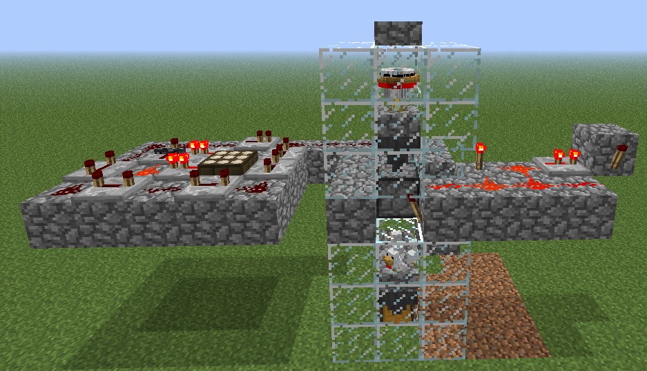 Compact Automatic Cooked Chicken Machine (4x8x8) Minecraft Map