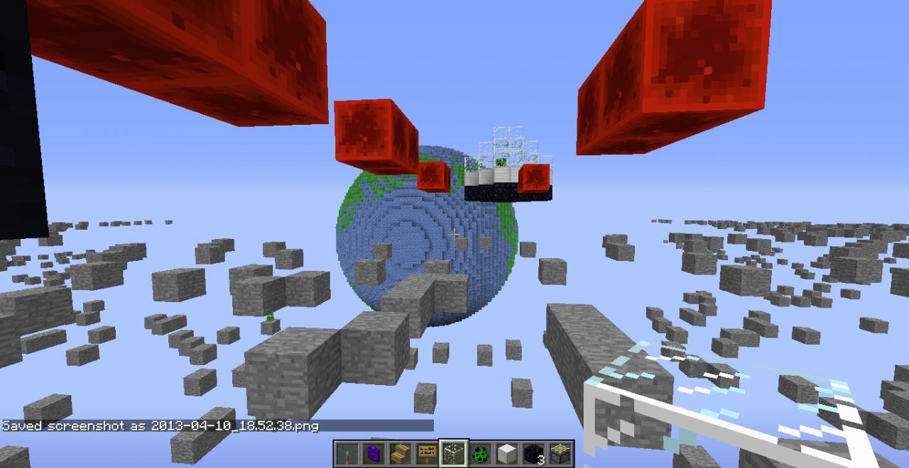 To the stars creeper defense Minecraft Map