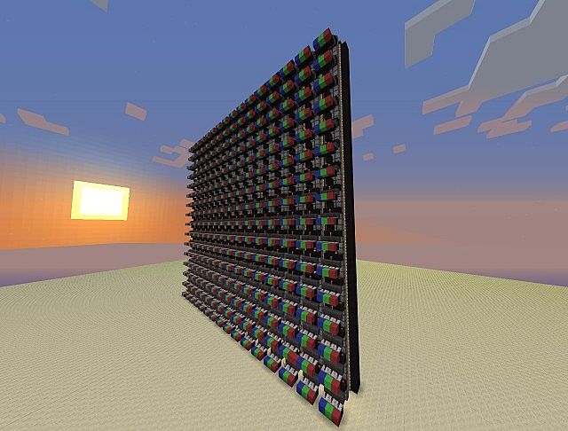 16*16px RGB color screen in Minecraft Minecraft Map