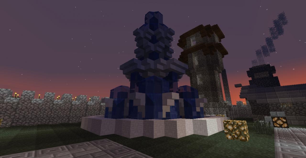 Nether Quartz fountain Minecraft Map
