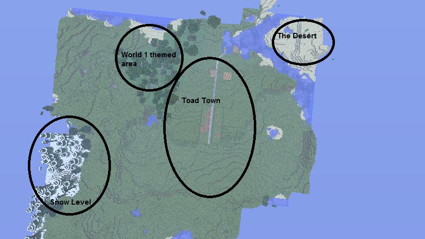 Super Mario Mushroom Kingdom Minecraft Project