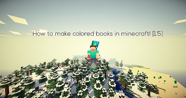 How to make colored books in Minecraft!