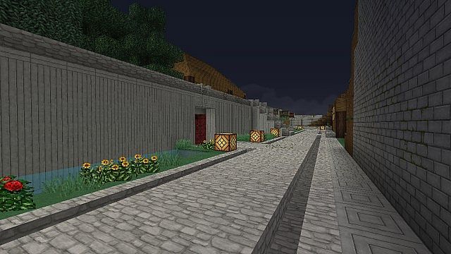 Pathways to shops