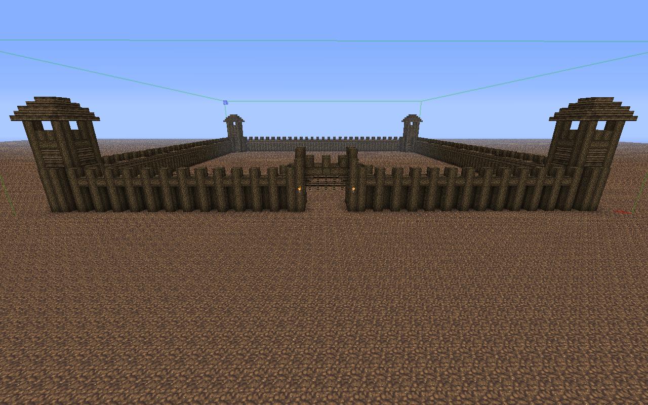 Medium Wooden Fort Schematic Minecraft Map